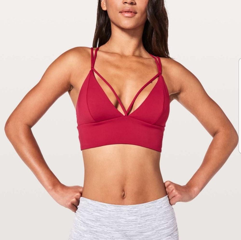 SOLD Lululemon pushing limits ruby red sz 6 - Picture 2 of 6